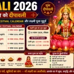 Diwali 2026: 8 नवंबर को दीपावली, जानें 5-दिवसीय Festival Calendar और लक्ष्मी पूजा मुहूर्त