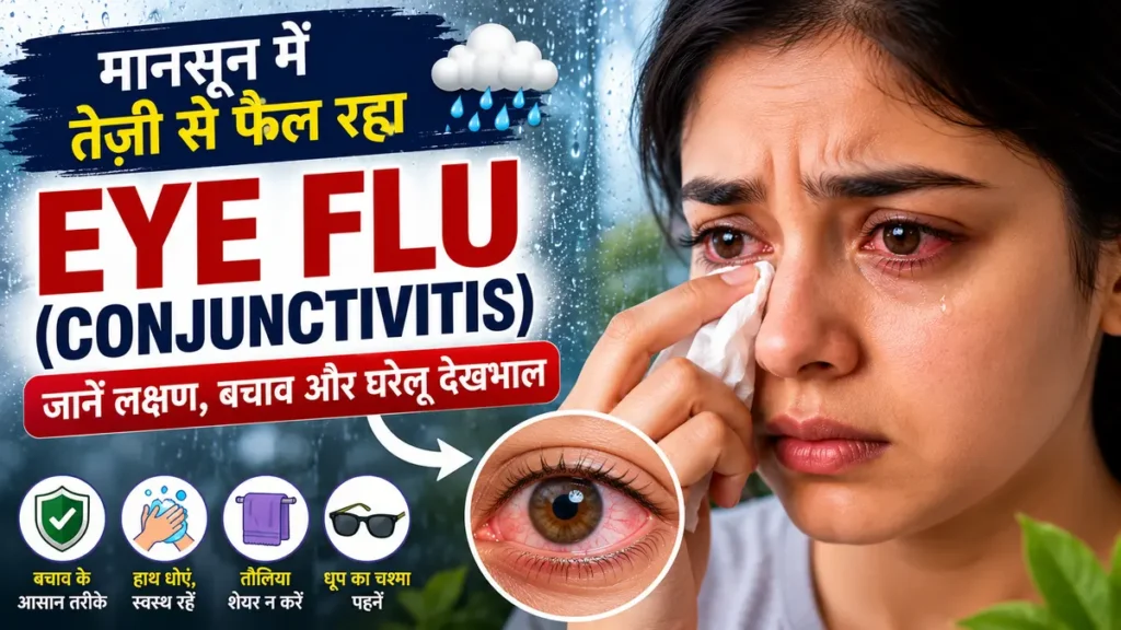 Monsoon Eye Flu conjunctivitis symptoms prevention and eye care