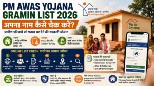 PM Awas Yojana Gramin 2026 Beneficiary List में नाम ऑनलाइन चेक करने की जानकारी।